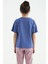 T13KG-75112_01 Kız Garson Oversize T-Shirt O Yaka Suprem 4