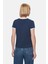 Savannah Beyaz Bisiklet Yaka Baskılı Standard Fit Kadın Tshirt 4