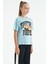 T13KG-75116_01 Kız Garson Oversize T-Shirt O Yaka Suprem 2