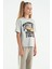 T13KG-75116_01 Kız Garson Oversize T-Shirt O Yaka Suprem 1