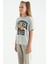 T13KG-75116_01 Kız Garson Oversize T-Shirt O Yaka Suprem 2