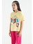 T13KG-75112_01 Kız Garson Oversize T-Shirt O Yaka Suprem 1