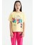 T13KG-75112_01 Kız Garson Oversize T-Shirt O Yaka Suprem 3