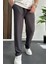 Erkek Rahat Kalıp Yazlık Pantolon Füme EDW269 1