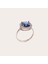 Safir Taşlı Gümüş Yüzük NUR-YZ00207 1