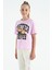 T13KG-75116_01 Kız Garson Oversize T-Shirt O Yaka Suprem 2