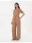 Kadın Kahverengi Comfort Fit Bluz 50301143-VR029 4