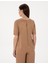 Kadın Kahverengi Comfort Fit Bluz 50301143-VR029 5