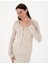 Kadın Krem Slim Fit Örme Hırka 50301371-VR071 3