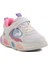 Beyaz Cırtlı Işıklı Hafif Kız Çocuk Spor Ayakkabı 1901 P 3