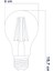 E27 220V 6W 4000K Filament LED Ampul ERD-283 2