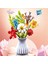 Çiçek Blok Maket Puzzle Yapboz Hediyelik El Yapımı Süs (Yurt Dışından) 1
