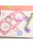 Beyaz Stil Öğrenciler Matematik Çizim Çizim Araçları Öğrenme Boyama Çocuk Bulmaca Oyuncakları Spriyograf Sanat Aracı - 1 Adet Geometrik Cetvel (Yurt Dışından) 1