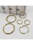 20MM Bronz Stil Metal Bağlayıcı Menteşeli Halka Altın Gevşek Yaprak Açılış Daire Defter Döngüler Scrapbook Albüm Ofis Bağlama Halkası Not Defteri Üzerinde (Yurt Dışından) 2