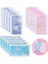 A6 Mavi-6 Adet Tarzı 6 Parça A6 Bağlayıcı Nakit Zarf Pvc Bütçe Bağlayıcı Zipper Zarf Cep Dosyaları Için 6 Halkalı Doldurulabilir Bağlayıcı Defter Için(Yurt Dışından) 2