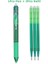 Green-1pens-3refills Stili 8 Renk Silinebilir Kalem Basın Tükenmez Kalem Seti Silinebilir Dolma Kalem Mavi Mürekkepli Ofis Malzemeleri (Yurt Dışından) 1