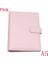 A5 Pembe Tarzı Yeniden Doldurulabilir Defter Dosya Klasörü Not Defteri Kılıfı Deri Halkalı Bağlama Ofis Malzemeleri (Yurt Dışından) 1