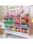 Altın Tarzı Sevimli Macaron Renkli Masaüstü Kalem Tutucu Organizatör Kalem Makyaj Fırça Saklama Kutusu 4 Bölme Kozmetik Organizer Kutuları (Yurt Dışından) 2