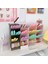 Altın Tarzı Sevimli Macaron Renkli Masaüstü Kalem Tutucu Organizatör Kalem Makyaj Fırça Saklama Kutusu 4 Bölme Kozmetik Organizer Kutuları (Yurt Dışından) 4