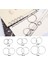 35-30MM Tarzı Metal Bağlayıcı Halka Gevşek Yaprak Kitap Bağlayıcı Halka Çok Fonksiyonlu Anahtarlık Halka Ofis Bağlama Malzemesi (Yurt Dışından) 3