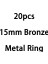 15MM Bronz Stil Metal Bağlayıcı Menteşeli Halka Altın Gevşek Yaprak Açılış Daire Defter Döngüler Scrapbook Albüm Ofis Bağlama Halkası Not Defteri Üzerinde (Yurt Dışından) 1