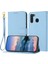 Samsung Galaxy A21 Için Telefon Kılıfı Cüzdan Pu Deri Flip Folio Litchi Kart (Yurt Dışından) 1