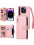 Iphone 14 Için Kılıf Pro Max Fermuar Cüzdan Kapak Kart Tutucu Manyetik ile (Yurt Dışından) 1