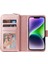 Iphone 14 Için Kılıf Artı El Kayışı Kart Tutucu Kapak Çevirin Cüzdan Kılıf (Yurt Dışından) 5