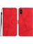IPhone Xs Max Için Flip Case Kart Yuvaları Tutucu Manyetik Kapak Folio Bilek Pu (Yurt Dışından) 1