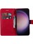 Kart Yuvası Klasik Düz Renk ile Samsung Galaxy S24 Ultra Için Flip Case (Yurt Dışından) 4