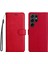 Kart Yuvası Klasik Düz Renk ile Samsung Galaxy S24 Ultra Için Flip Case (Yurt Dışından) 5