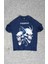 Dropdead Lacivert Oversize Unisex T-Shirt 1