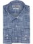 Indigo Beyaz Desenli Slim Fit Uzun Kollu Erkek Gömlek 1