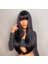 Medikal Siyah Düz Perçemli Peruk A+++ Kalite 2