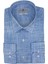 Mavi Beyaz Desenli Slim Fit Uzun Kollu Erkek Gömlek 1