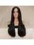 Siyah Düz Perçemsiz Peruk 1