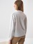 Kadın Beyaz Oversize Polo Yaka Hırka 4