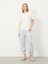 Kadın Ekru Oversize Pamuklu Basic Tişört 2