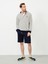 Erkek Ekru Oversize Pamuklu Sweatshirt 2