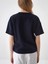 Kadın Lacivert Oversize Pamuklu Basic Tişört 4