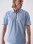 Erkek Mavi Regular Fit Pamuklu Polo Yaka Tişört 1