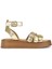 Ziya, Hakiki Deri Kadın Sandalet 1511033Z23029 Gold 4