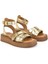 Ziya, Hakiki Deri Kadın Sandalet 1511033Z23029 Gold 5