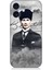 Apple iPhone 16 Plus Uyumlu Atatürk Portresi Desenli Silikon Kılıf 1