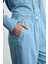 Tencel Denım Bol Paça Pantolon - Mavi 3