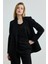 Iki Düğmeli Blazer Ceket -Siyah 4