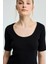 Kısa Kollu Pamuk T-Shirt - Siyah 2
