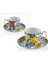 Italy Garden 2'li Kahve Fincan Set 13,5x5,5cm Limon Çiçek 1