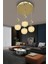 Alize Modern Sarkıt Cam 4 Top LED Avize 2