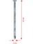 Kanallı Çelik Beton Çivisi Beyaz 5X80 mm (100 Lü Paket) 5